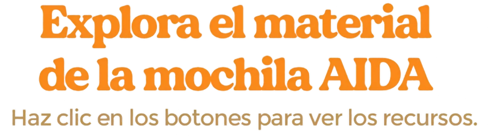 Ilustración para Explora el material de la mochila AIDA